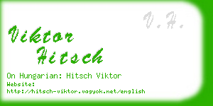 viktor hitsch business card